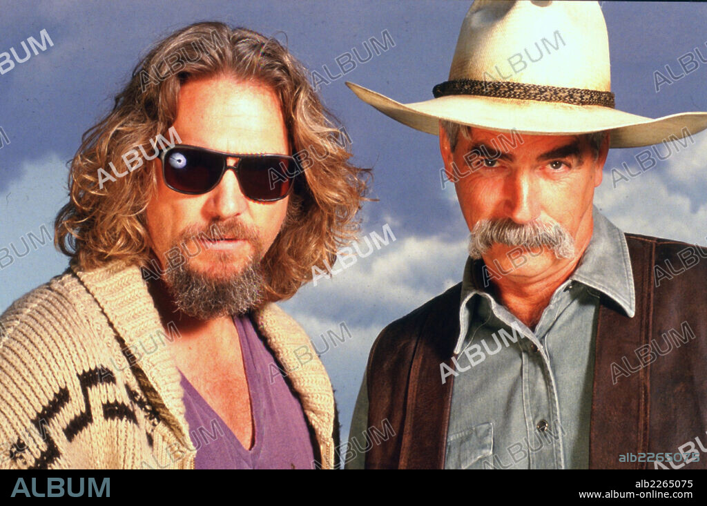 JEFF BRIDGES y SAM ELLIOTT en EL GRAN LEBOWSKI, 1998 (THE BIG LEBOWSKI), dirigida por JOEL COEN. Copyright POLYGRAM/WORKING TITLE FILMS.