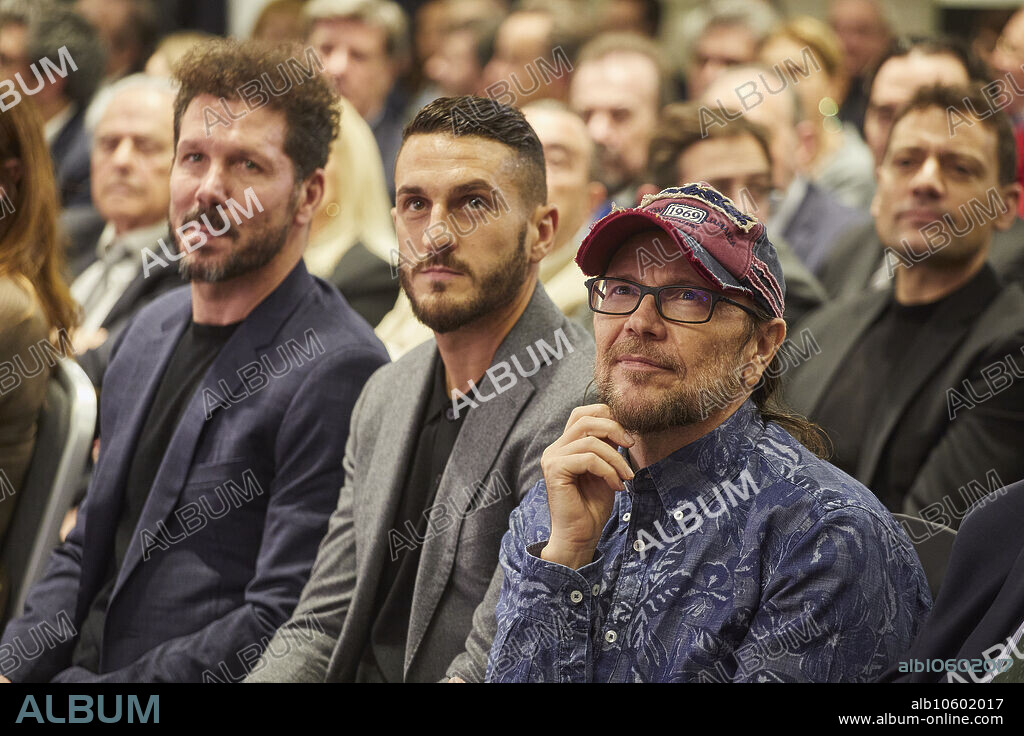 Madrid, 11/30/2023. Palace Hotel. Tribute to Enrique Cerezo and presentation of the book "Cerezo, 75 looks and more for 75 years" for his birthday, where personalities from film and football gathered, such as: Florentino Pérez, Cholo Simeone, Santiago Segura, Cayetana Guillén Cuervo, the mayor from Madrid José Luis Martínez-Almeida, Vicente del Bosque and many others. Photo: Guillermo Navarro. ARCHDC.