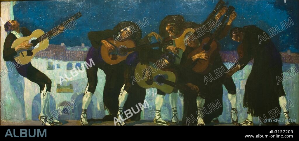 HERMENEGILD ANGLADA CAMARASA. Los Enamorados de Jaca, 1910.