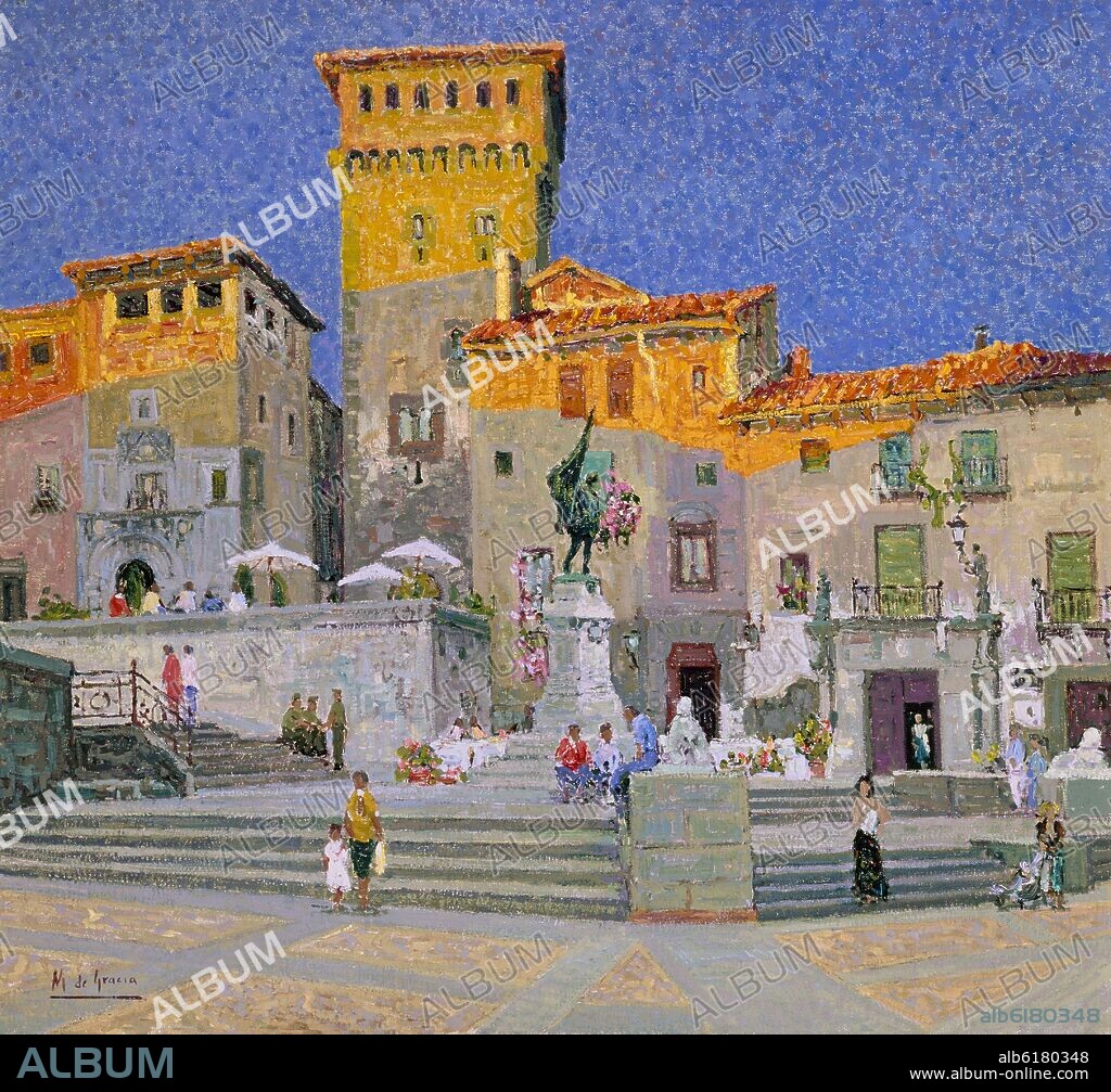 MANUEL DE GRACIA. PLAZA DE SAN MARTIN EN SEGOVIA.