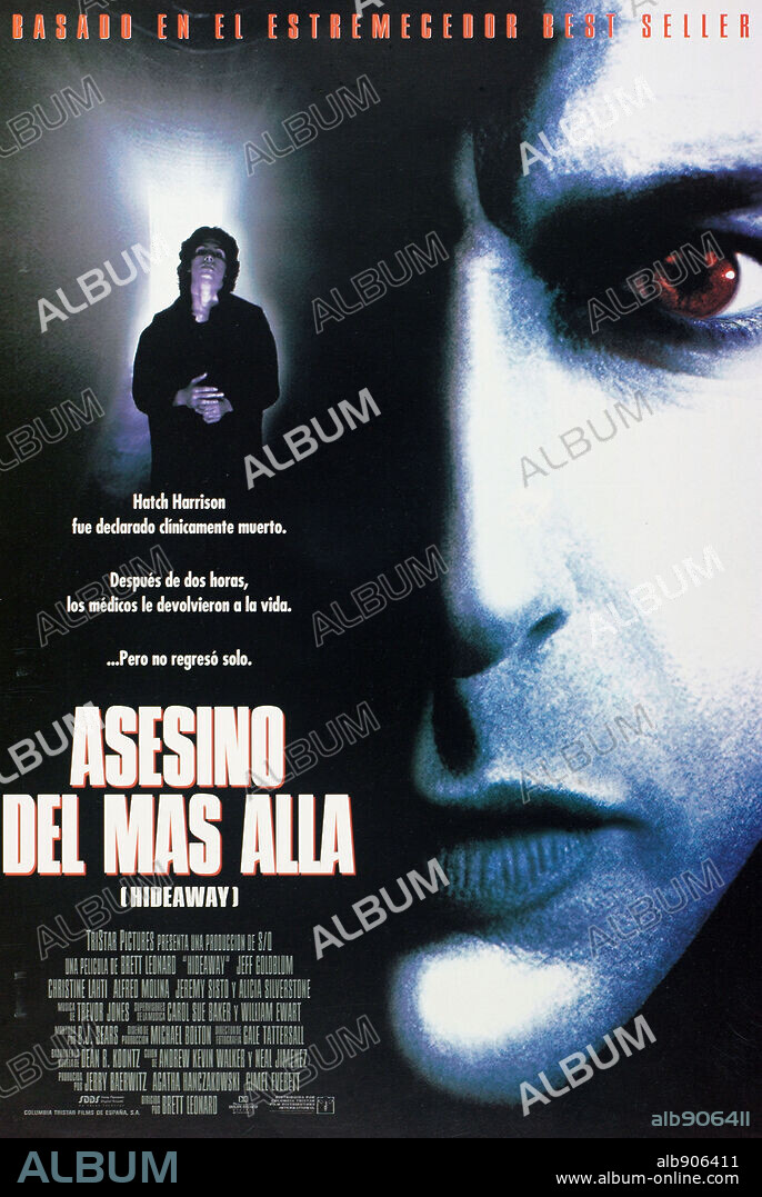 Poster de ASESINO DEL MÁS ALLÁ, 1995 (HIDEAWAY), dirigida por BRETT LEONARD. Copyright COLUMBIA TRISTAR.