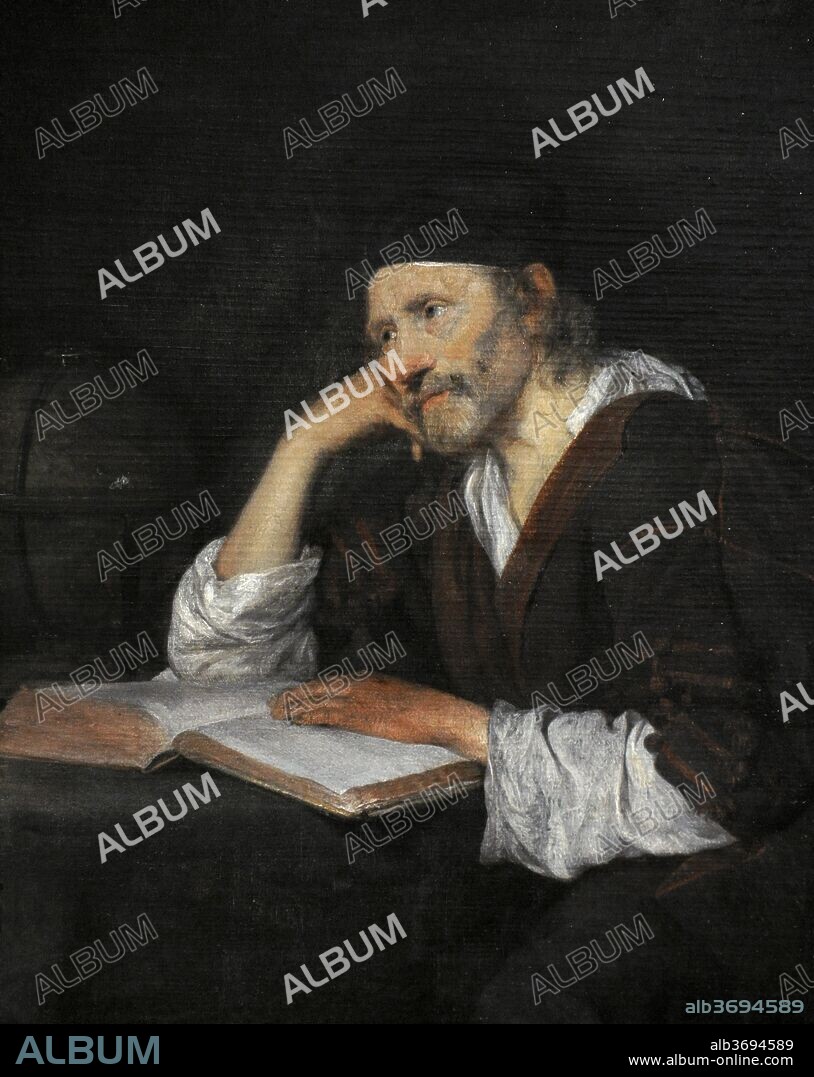Heraclitus (544-484 BC). Greek philosopher. Portrait by Gerard ter Borch (1617-1681), ca.1648. . Wallraf-Richartz Museum. Cologne. Germany.