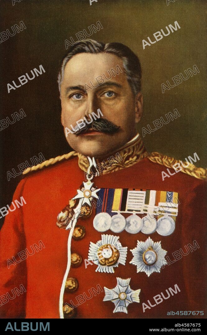 'General Sir Douglas Haig, K.C.B., K.C.V.O.', 1916. Field Marshal Douglas Haig, (1861-1928) Scottish senior officer of the British Army who commanded the British Expeditionary Force on the Western Front from late 1915 until the end of the war. From "The War Illustrated Album De Luxe - Volume IV. The Summer Campaign - 1915", edited by J. A. Hammerton. [The Amalgamated Press, Limited, London, 1916].