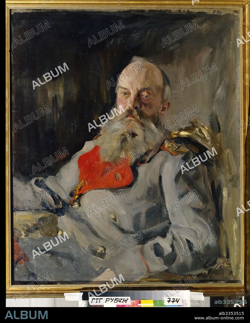 VALENTIN ALEXANDROVICH SEROV. Portrait of Grand Duke Michael Nikolaevich of Russia (1832-1909).