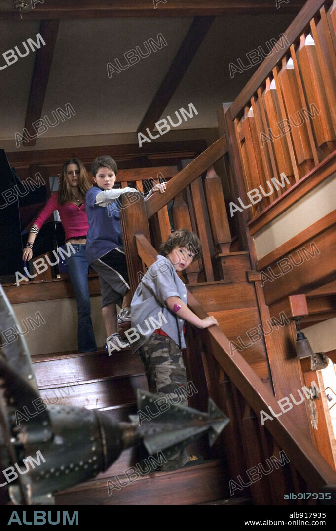 JONAH BOBO, JOSH HUTCHERSON und KRISTEN STEWART in ZATHURA, 2005, unter der Regie von JON FAVREAU. Copyright COLUMBIA PICTURES CORPORATION/RADAR FILM / MORTON, MERRICK.