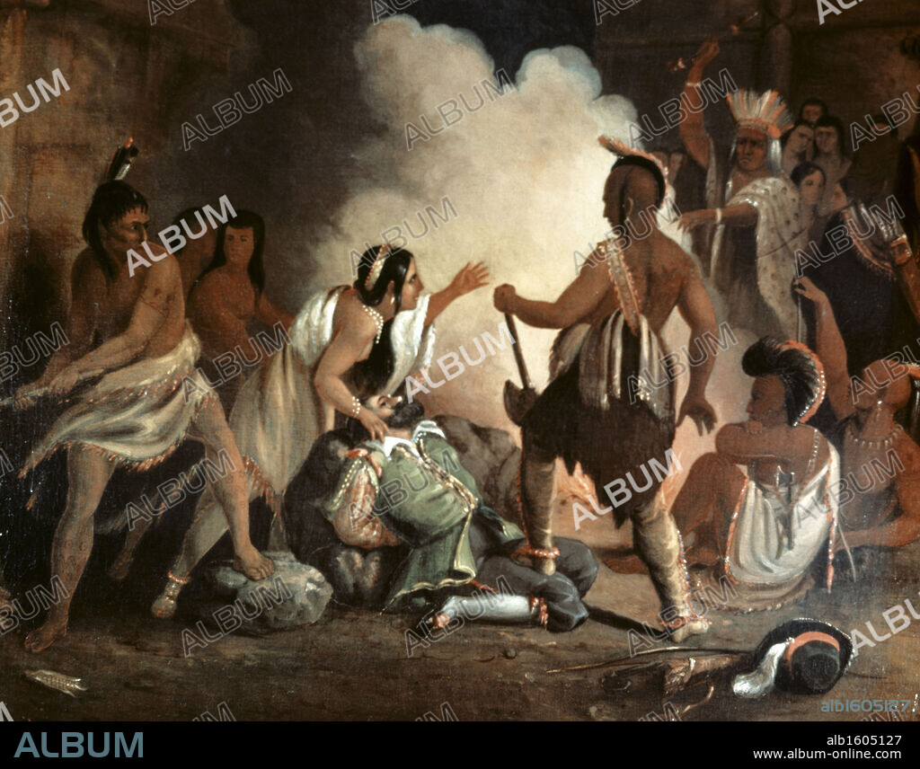 Pocahontas Saves Captain Smith John Gadsby Chapman (1808-1889 American).