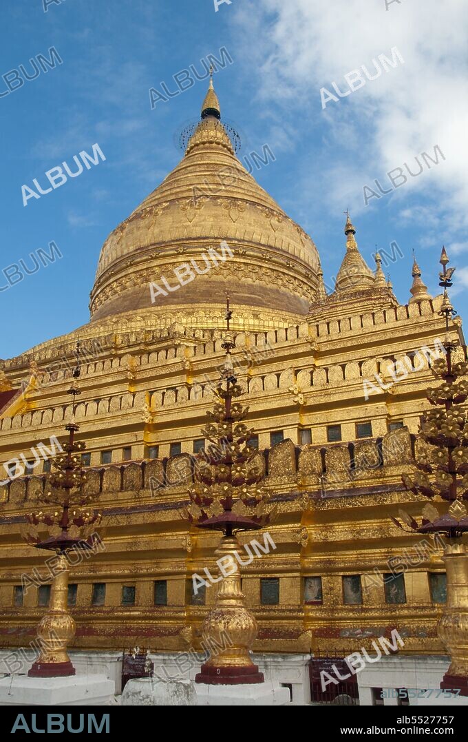 Construction of the Shwezigon Pagoda began during the reign of King Anawratha (r. 1044 -1077) and was completed during the reign of King Kyanzittha, in 1102. Bagan, formerly Pagan, was mainly built between the 11th century and 13th century. Formally titled Arimaddanapura or Arimaddana (the City of the Enemy Crusher) and also known as Tambadipa (the Land of Copper) or Tassadessa (the Parched Land), it was the capital of several ancient kingdoms in Burma.