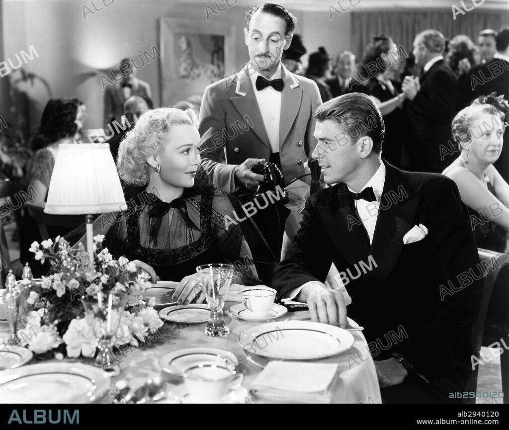 JANE WYMAN and RONALD REAGAN in TUGBOAT ANNIE SAILS AGAIN, 1940, directed by LEWIS SEILER. Copyright WARNER BROTHERS.