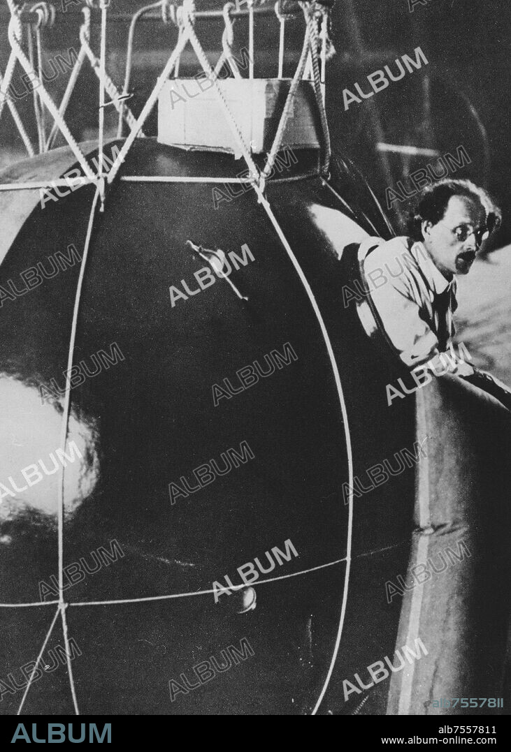PRIMERA ASCENSION EN GLOBO A LA ESTRATOSFERA EN 1931 REALIZADA POR EL FISICO PICCARD AUGUSTE.