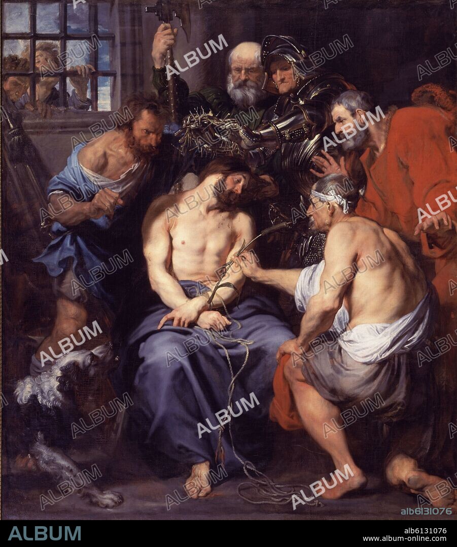 ANTON VAN DYCK. 'The Crown of Thorns', 1618-1620, Oil on canvas, 225 cm x 197 cm, P01474.