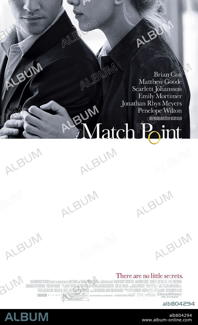 Poster de MATCH POINT, 2005, dirigida por WOODY ALLEN. Copyright BBC FILMS.