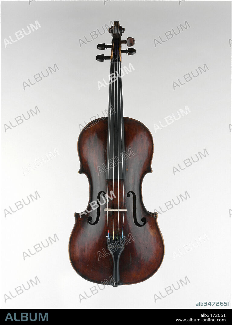 Viola, 1757, New York, New York, United States, American, Wood, Height: 16 7/16 in. (41.8 cm), Chordophone-Lute-bowed-unfretted, Robert Horne (British, active United States ca. 1767–1773), This viola is the oldest extant American violin family instrument. The instrument was built by Robert Horne, in New York City, and follows the English model of violin making, which is characterized by high arching on both the belly and the back.