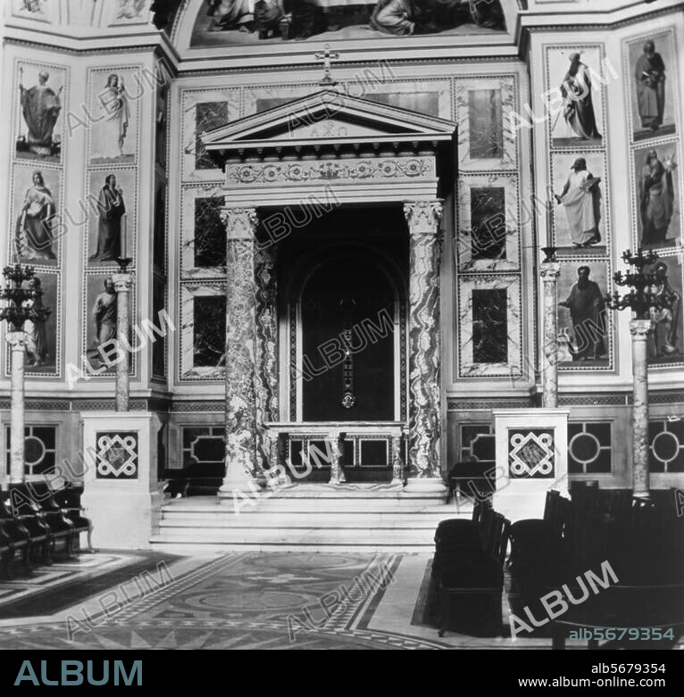 Berlin-Mitte, Berliner Schloss (Stadtschloss). Schloßkapelle (1842 fertiggestellt). Foto, um 1900 (Lucien Levy).
