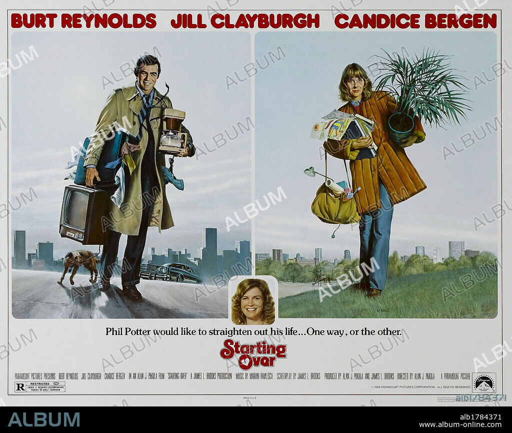 Poster of STARTING OVER, 1979, directed by ALAN J. PAKULA. Copyright PARAMOUNT PICTURES.