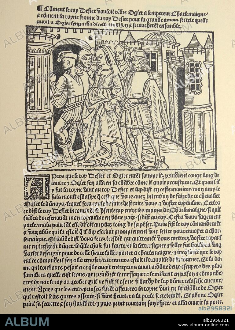 Ogier le Danois. Ogier le Dannoys. Lyon, vend Claude Nourry, 1525.