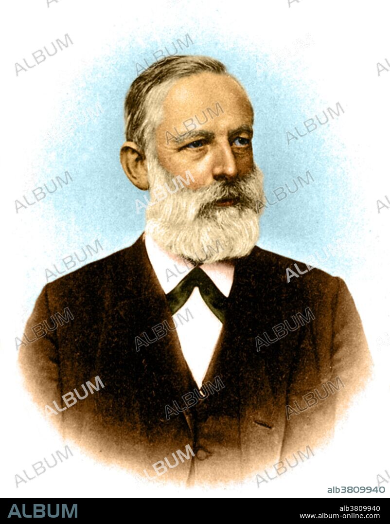 Julius Lothar von Meyer (August 19, 1830 - April 11, 1895) was a German chemist. After his graduation in 1854 he went to Heidelberg, where Robert Bunsen held the chair of chemistry. In 1859 he became privat-docent in physics and chemistry at Breslau. In 1860 he had graduated as Ph.D. with a thesis on the action of carbon monoxide on the blood. He is best known for the share he had in the periodic classification of the elements. His book on Die modernen Theorien der Chemie, published in 1864, has an early version of the periodic table containing 28 elements classified into 6 families by their valence. Mendeleev published his periodic table of all known elements in 1869. Working completely independently, a few months later, Meyer published a revised and expanded version of his 1864 table, virtually identical to that published by Mendeleev. In 1882, Meyer received from the Royal Society, at the same time as Mendeleev, the Davy Medal in recognition of his work on the Periodic Law. In 1876, Meyer became the first Professor of Chemistry at the University of Tubingen, where he served until his death. He died in 1895 at the age of 65.