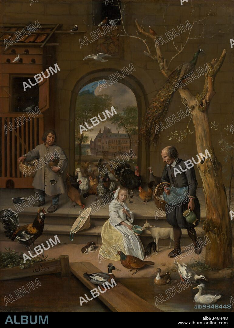 Portrait of Jacoba Maria van Wassenaer 1654-1683, known as 'De hoenderhof', Jan Steen, 1660.