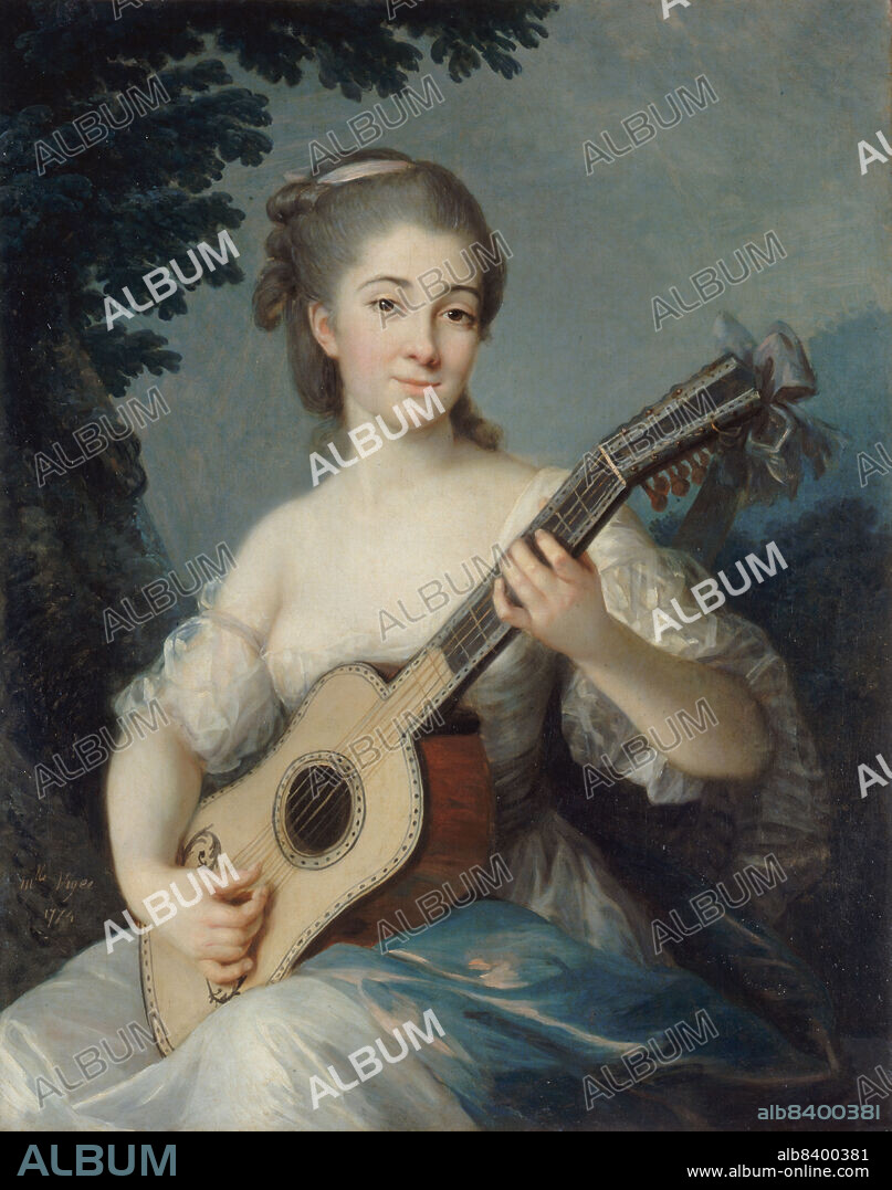ELISABETH LOUISE VIGEE-LEBRUN. Portrait de Marie-Louise-Adélaïde-Jacquette de Robien, vicomtesse de Mirabeau, 1774.