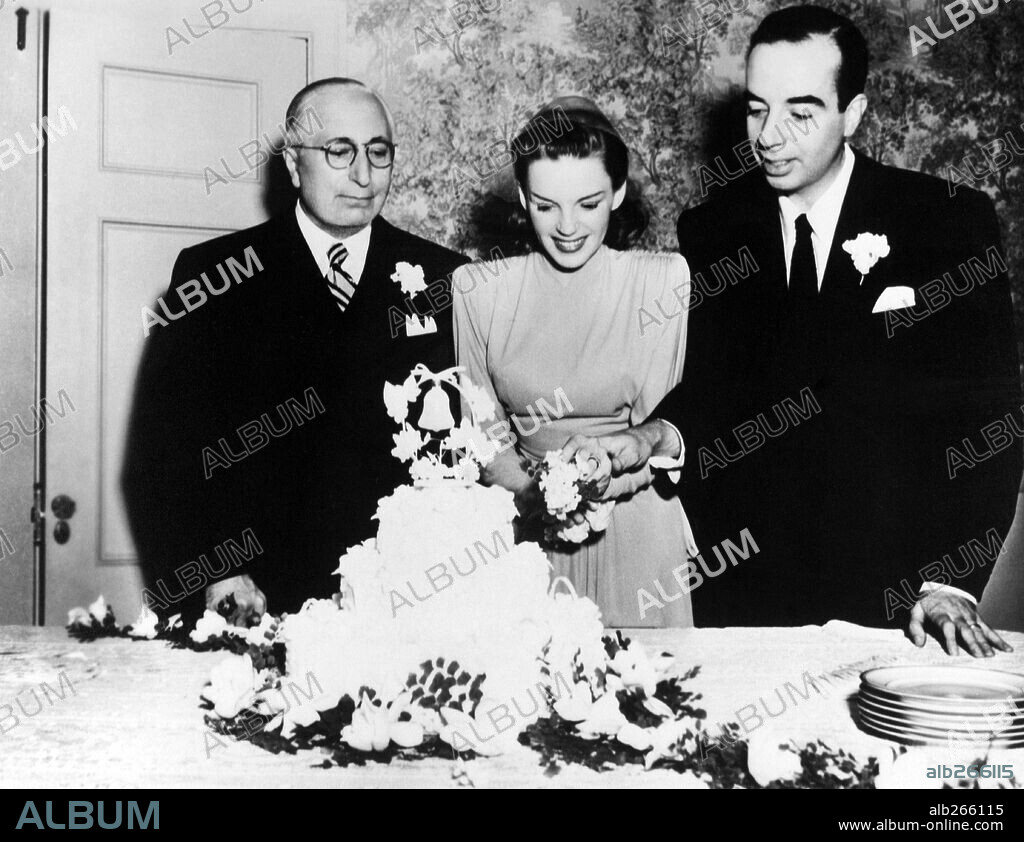 JUDY GARLAND, LOUIS B. MAYER und VINCENTE MINNELLI.