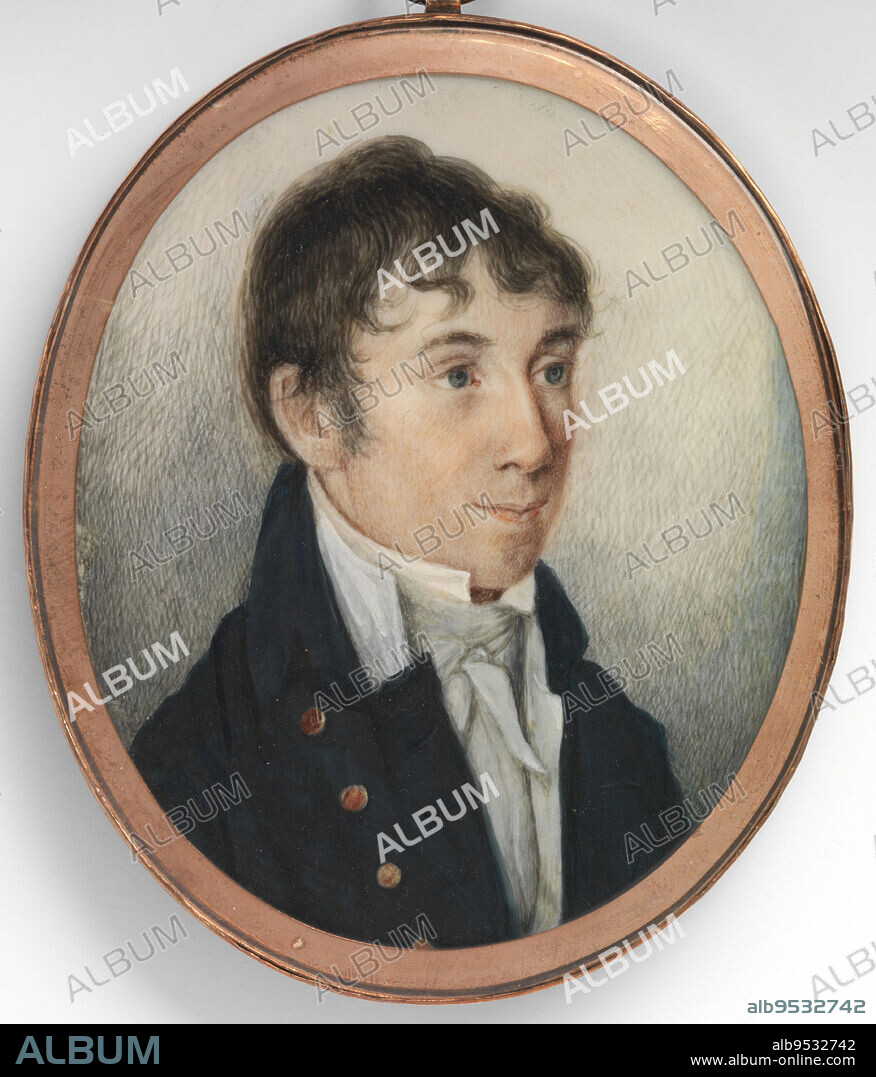WILLIAM DUNLAP. Charles Brockden Brown. Date: 1806. Watercolor on ivory.
