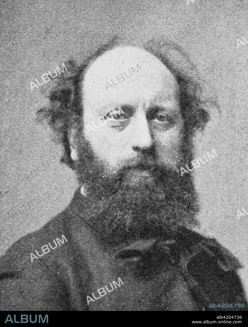 Georg Hauberrisser, from 1901 Georg Ritter von Hauberrisser, 19 March 1841 in Graz - May 17, 1922 in Munich, Georg Joseph Hauberrisser, was a German-Austrian architect, Reproduction of a photo/image from the year 1890, digital improved.