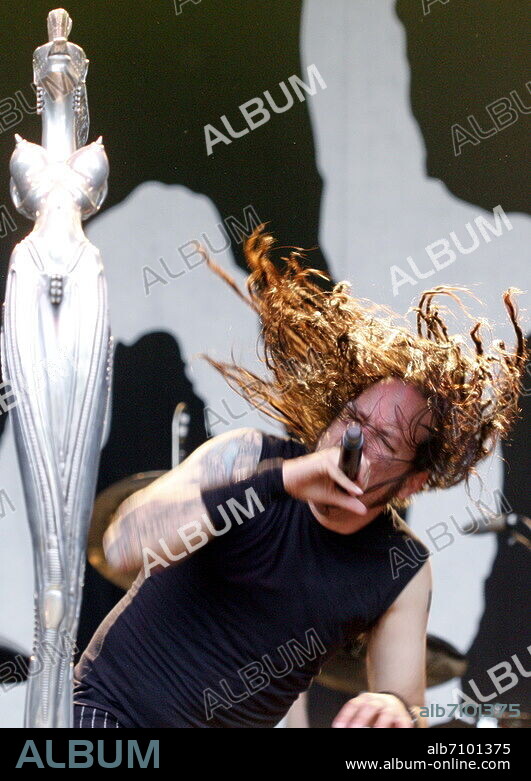 Konzert: Korn. Sänger Jonathan Davis in der Berliner Zitadelle Spandau, Citadel Music Festival, , Nu Metal, Rock, Rockband, Freiluftkonzert, Open Air, Freiluft, Musik.