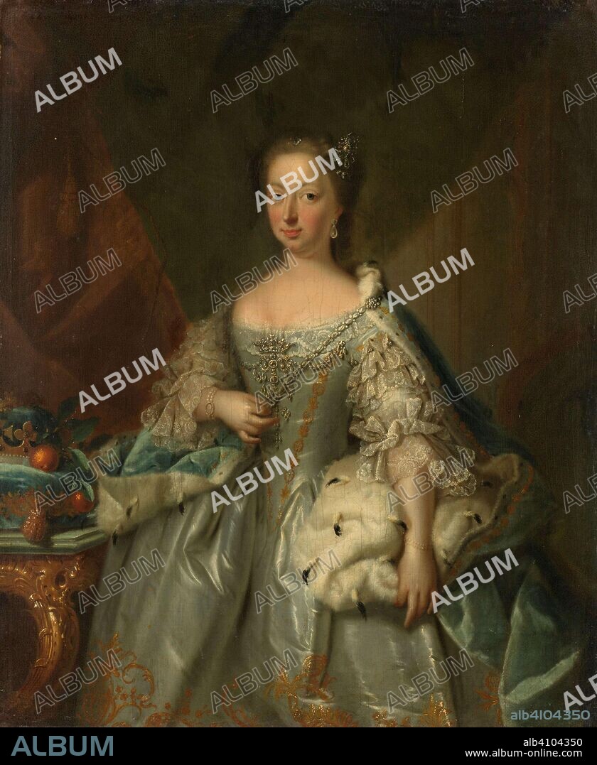 JOHANN VALENTIN TISCHBEIN (ATTRIBUTED TO). Portrait of Anne of Hanover, Princess Royal and Princess of Orange, Consort of Prince William IV. Dating: 1753. Measurements: h 48.5 cm × w 38 cm; d 6.5 cm.