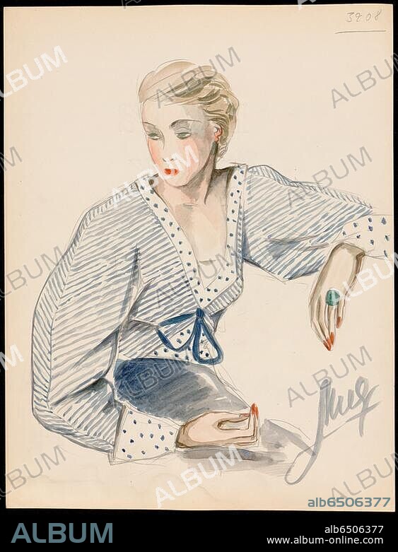 Modèle de blouse|, Maison Jean Patou|Buhler, Muguette.