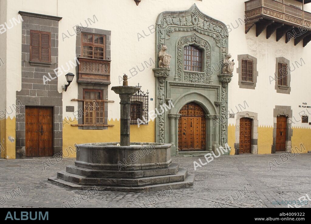 Casa de Colon, Las Palmas, Gran Canaria, Canary Islands, Spain. Casa Colon is a museum named after Christopher Columbus, who stopped at Gran Canaria in 1492 on his first voyage to the Americas.
