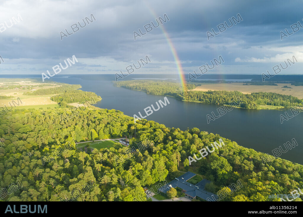 Lake Malaren near Wik Castle, in Uppsala County, Sweden, Scandinavia, Europe.