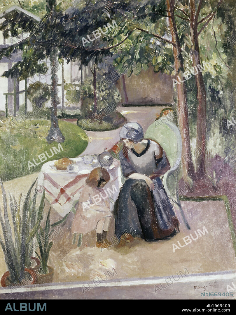 Scene In Garden by Henri Charles Manguin, 1874-1949.
