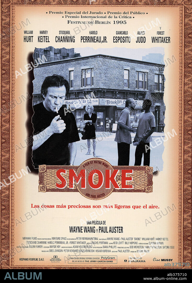 Poster of SMOKE, 1995, directed by WAYNE WANG. Copyright MIRAMAX.