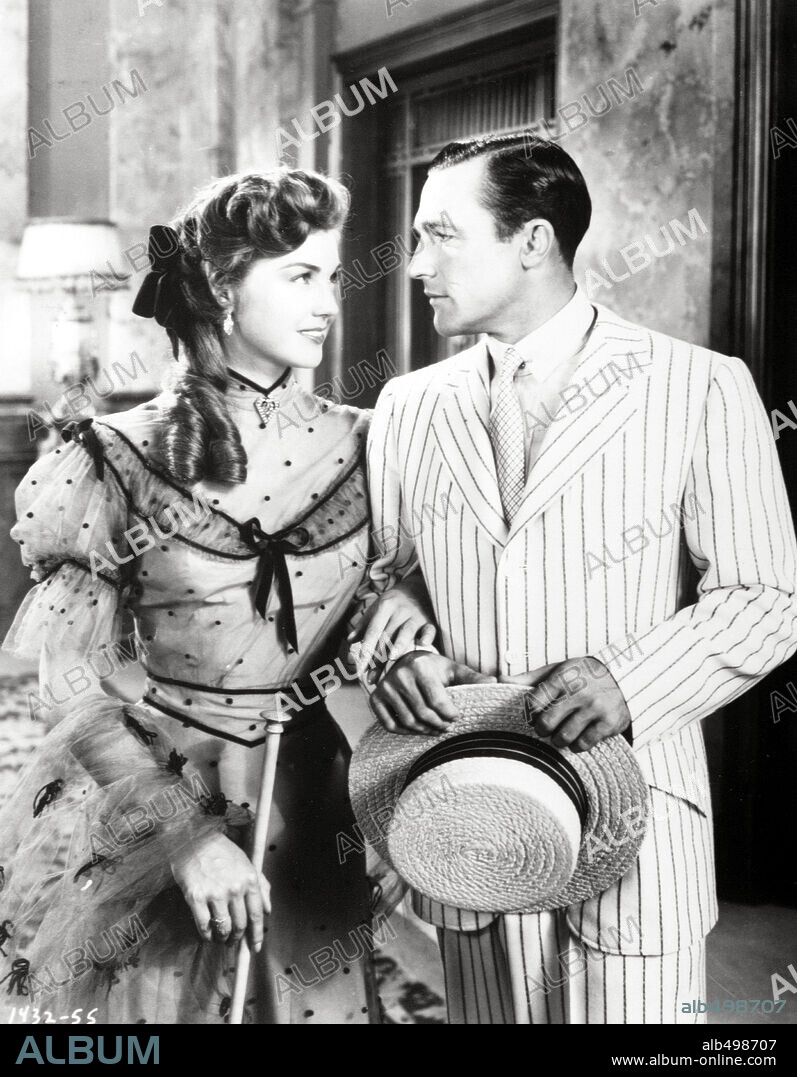 ESTHER WILLIAMS and GENE KELLY in TAKE ME OUT TO THE BALL GAME, 1949, directed by BUSBY BERKELEY. Copyright M.G.M.