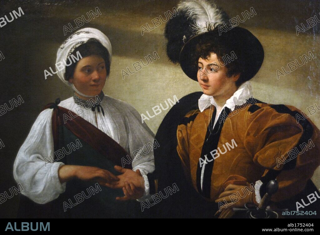 Caravaggio (1573-1610). Italian painter. The Fortune Teller. 1596-1597. Oil on canvas. Museum of Louvre. Paris. France.