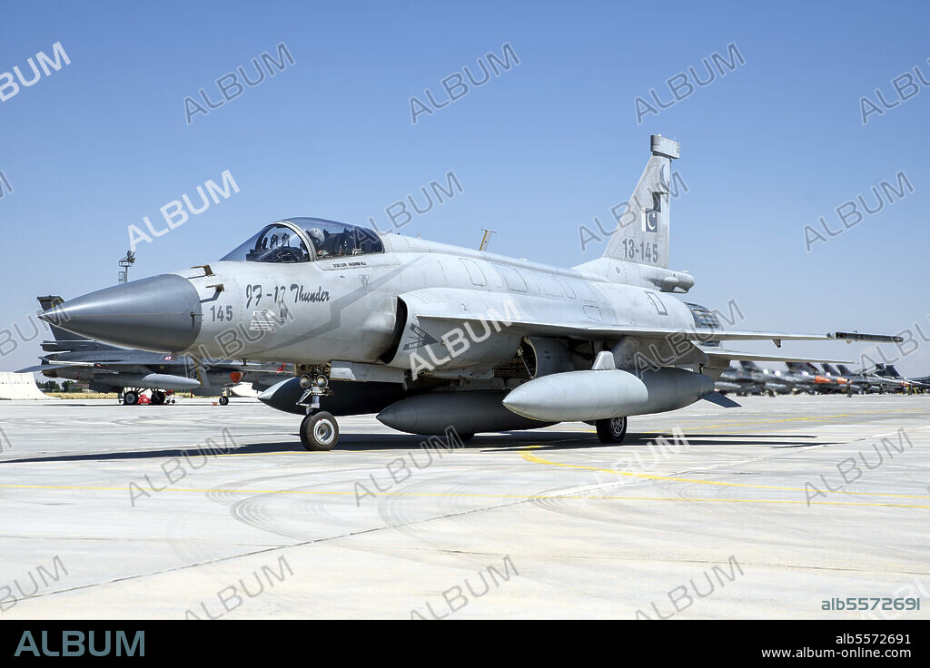 A Pakistan Air Force JF-17 Thunder participating in Exercise Anatolian Eagle 2019, in Konya, Turkey.