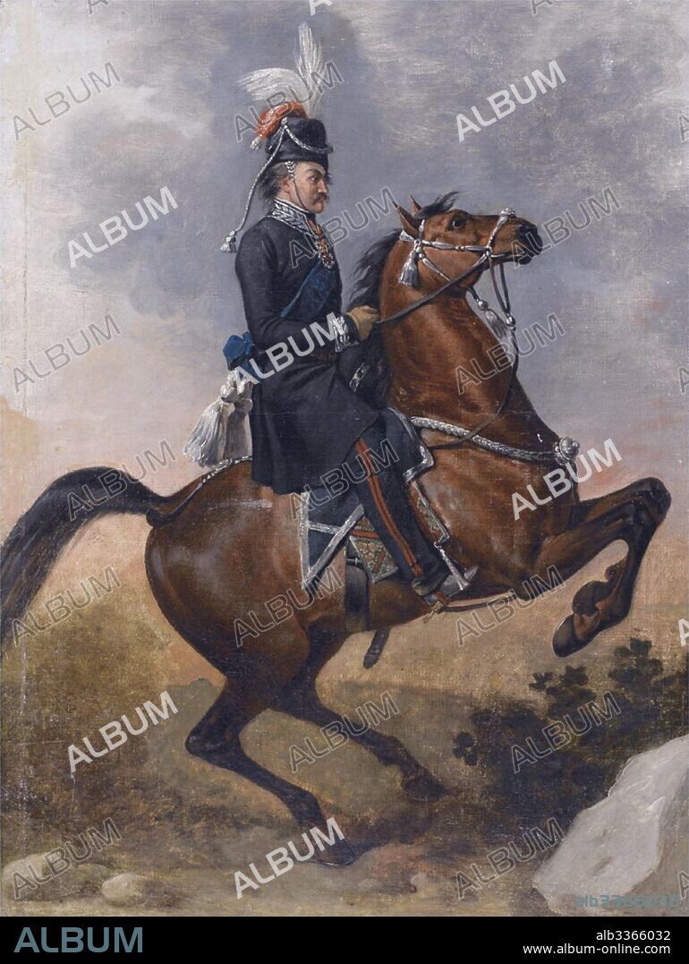 ANONIMO. Count Matvei Ivanovich Platov (1757-1818) on horseback.