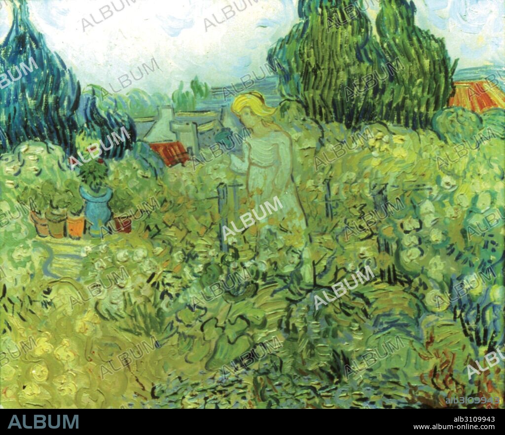 VINCENT VAN GOGH. La señorita Gachet en su jardín de Auvers-sur-Oise/ 1890.