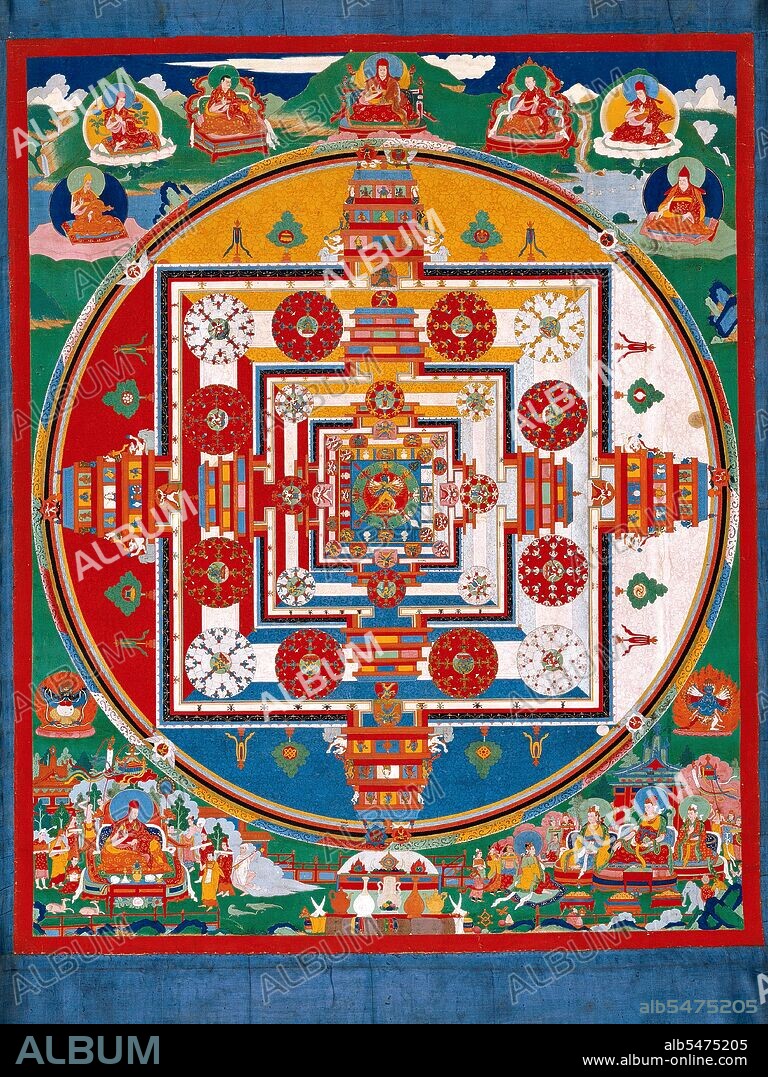 Kalachakra (Sanskrit: Kalacakra) is a Sanskrit term used in Tantric Buddhism that literally means 'time-wheel' or 'time-cycles'. The Kalachakra tradition revolves around the concept of time (kala) and cycles (chakra): from the cycles of the planets, to the cycles of human breathing, it teaches the practice of working with the most subtle energies within one's body on the path to enlightenment. The Kalachakra deity represents a Buddha and thus omniscience. Since Kalachakra is time and everything is under the influence of time, Kalachakra knows all. Whereas Kalachakri or Kalichakra, his spiritual consort and complement, is aware of everything that is timeless, untimebound or out of the realm of time. In Yab-yum, they are temporality and atemporality conjoined. Similarly, the wheel is without beginning or end.