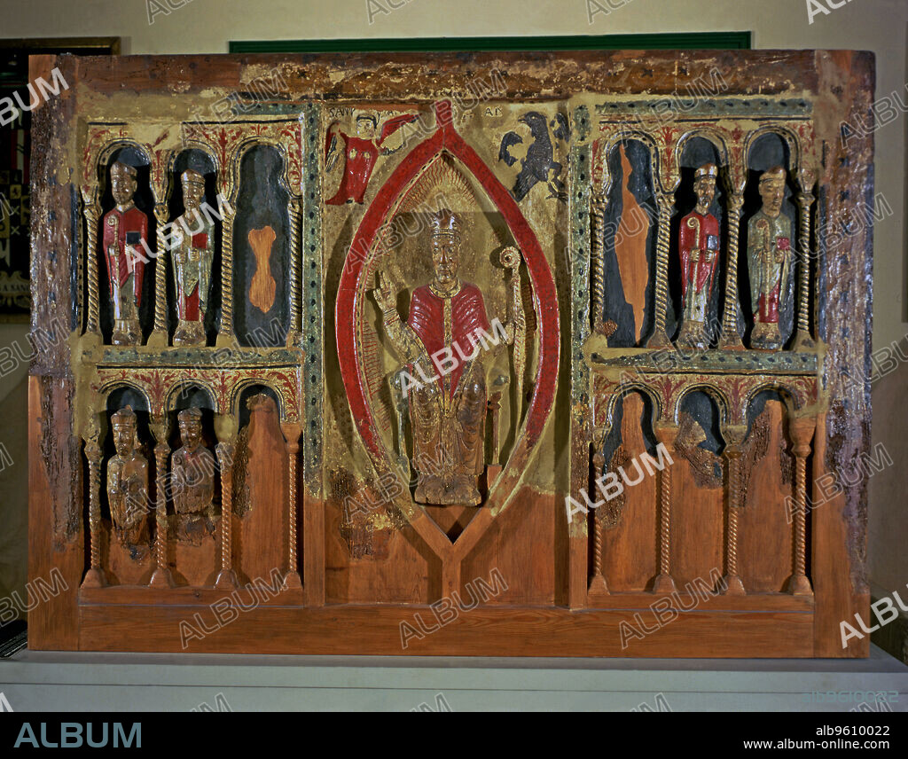 Frontal of the altar of San Hilario (Buira Front) from the chapel of the Virgin of la Mola in Huesca.
