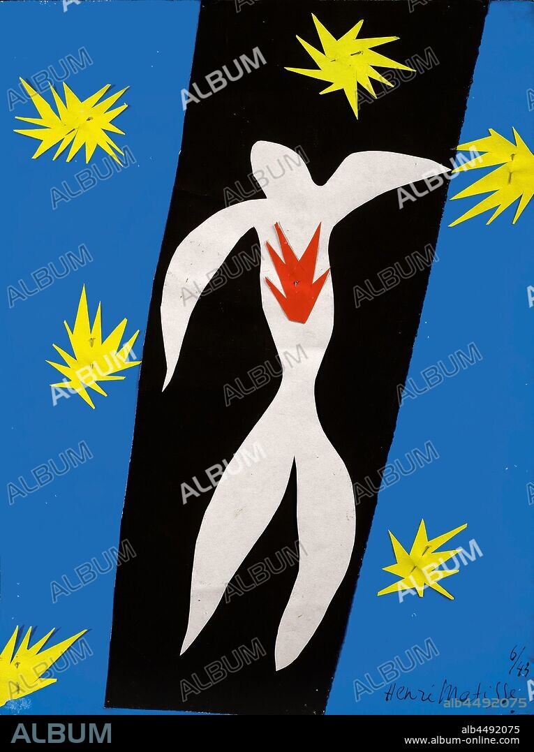 HENRI MATISSE. La Chute d'Icare (The Fall of Icarus).