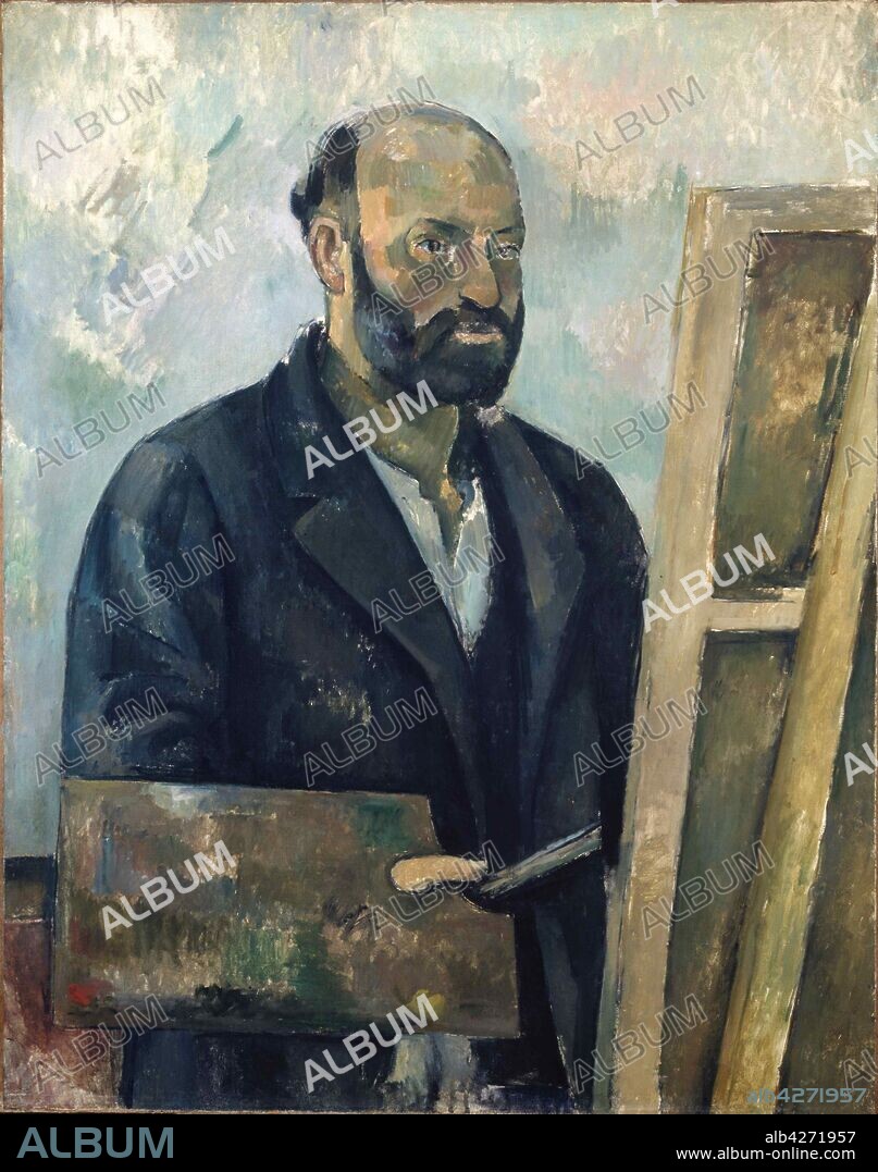 PAUL CÉZANNE. Portrait de l'artiste à la palette.