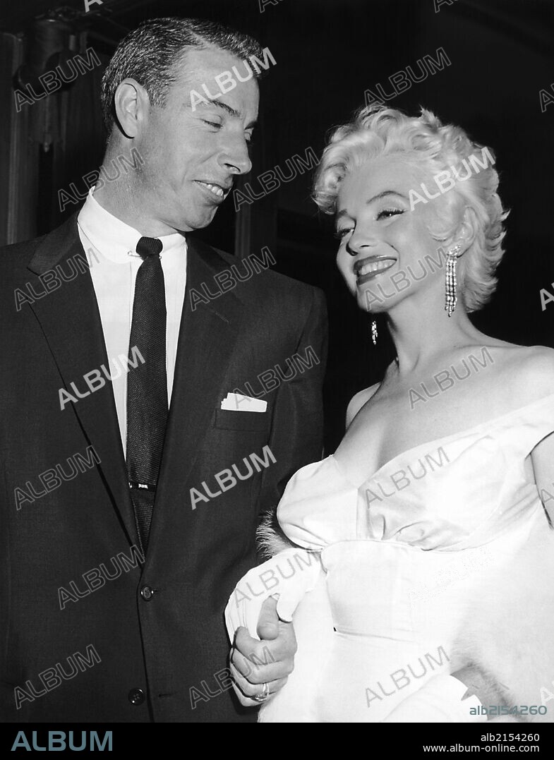 Joe DiMaggio and Marilyn Monroe.