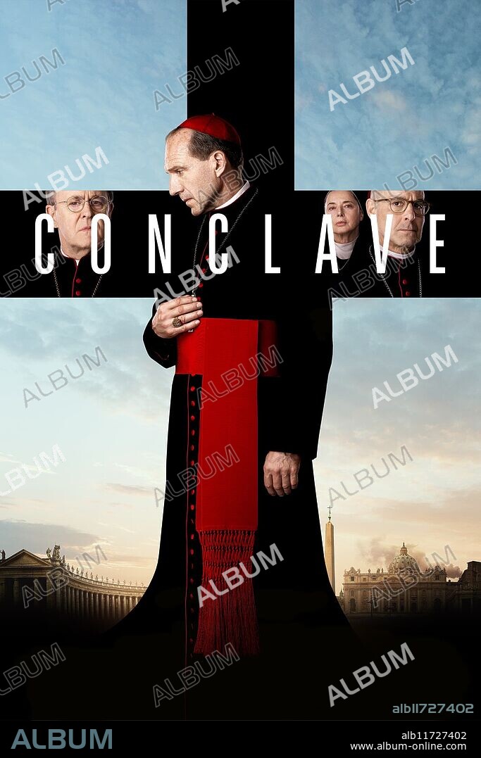 Plakat zu KONKLAVE, 2024 (CONCLAVE), unter der Regie von EDWARD BERGER. Copyright FILMNATION ENTERTAINMENT.