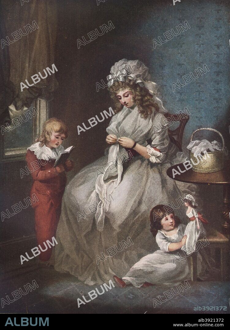 'A Wife / Une Femme Mariee', 1791. From The Connoisseur Volume XX, edited by J. T. Herbert Baily. [Otto Limited, London, 1908].