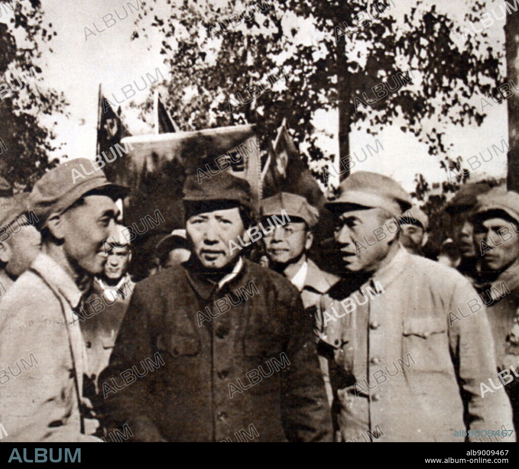 Mao Tse Tsung and General Chu Teh touring the proposed communist capital of China. Mao Tse Tsung. Mao Zedong (December 26, 1893 - September 9, 1976), also known as Chairman Mao, was a Chinese communist revolutionary who was the founding father of the People's Republic of China (PRC), which he ruled as the chairman of the Chinese Communist Party from the establishment of the PRC in 1949 until his death in 1976. General Chu Teh. Zhu De (1 December 1886 - 6 July 1976) was a Chinese general, military strategist, politician, revolutionary of the Chinese Communist Party.