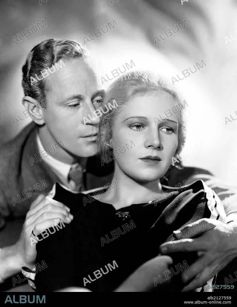 ANN HARDING and LESLIE HOWARD in THE ANIMAL KINGDOM, 1932, directed by EDWARD H. GRIFFITH. Copyright RKO RADIO.