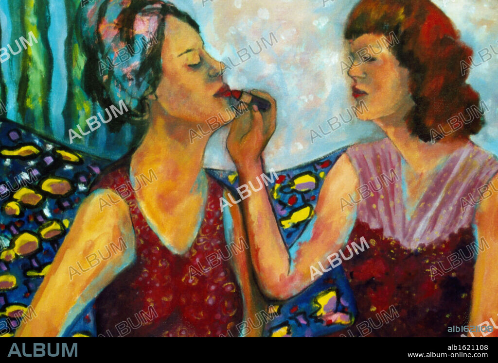 Lipstick 1999 Hyacinth Manning (b.1954 African-American) Acrylic on Canvas.