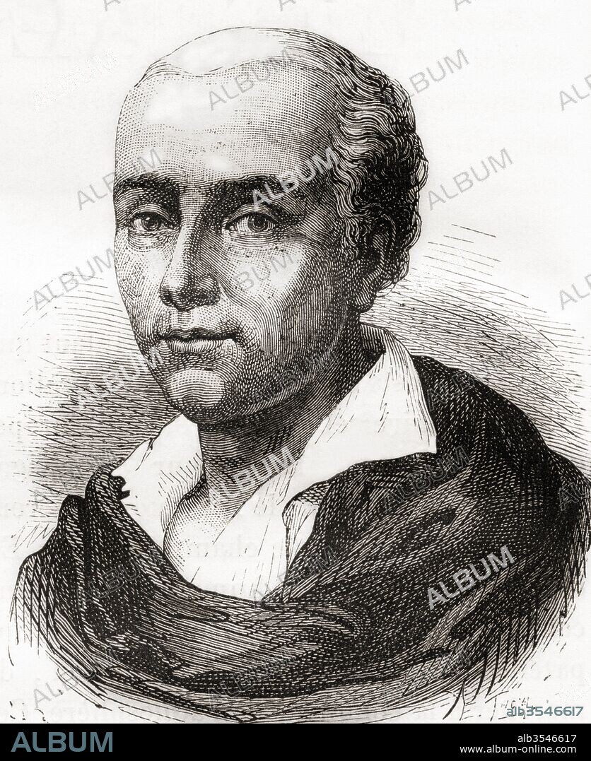 Jacques-Étienne Montgolfier, 1745 – 1799. Inventor of the Montgolfière-style hot air balloon or globe aérostatique. From Les Merveilles de la Science, published c.1870.