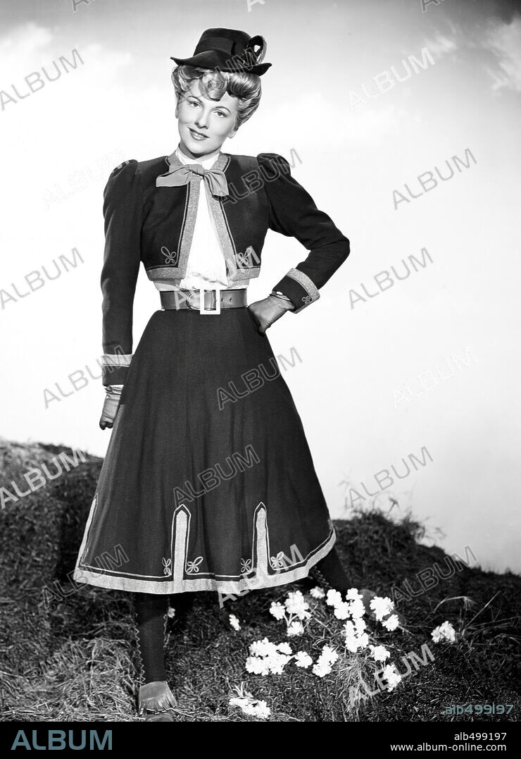 JOAN FONTAINE in THE EMPEROR WALTZ, 1948, directed by BILLY WILDER. Copyright PARAMOUNT PICTURES.