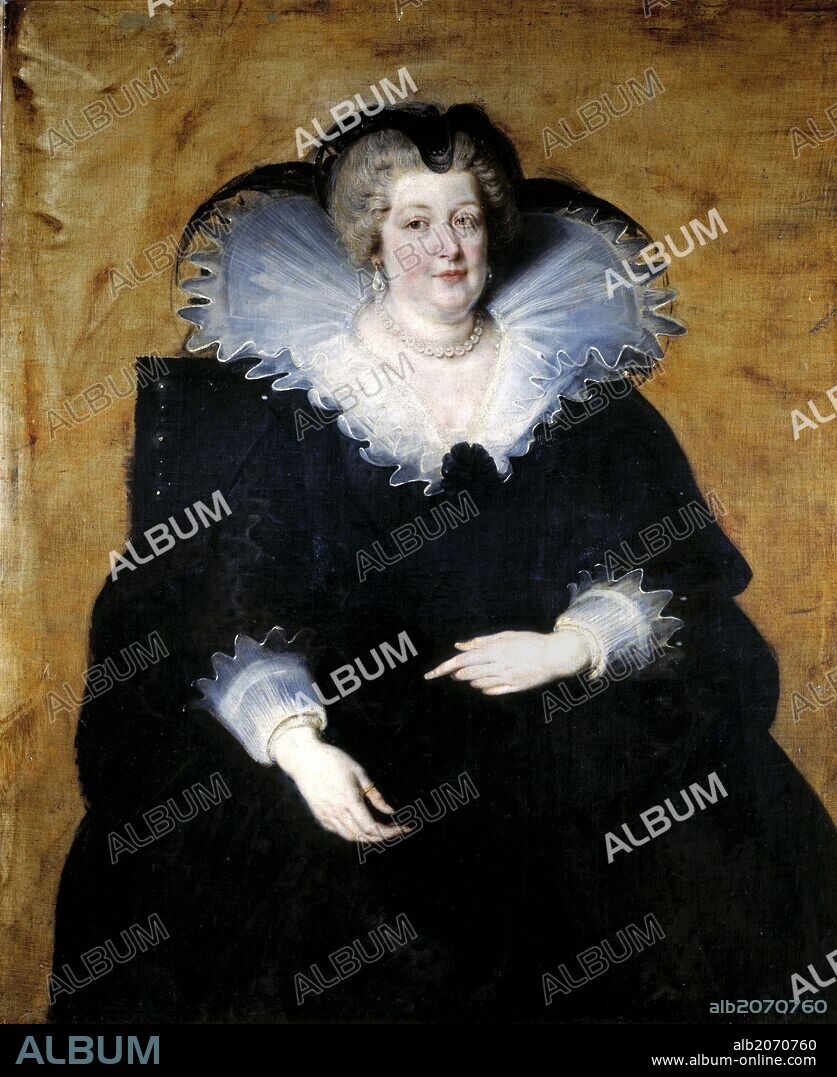 PETER PAUL RUBENS. Pedro Pablo Rubens / 'Marie de Medici, Queen of France', ca.  1622, Flemish School, Oil on canvas, 131 cm x 108 cm, P01685.